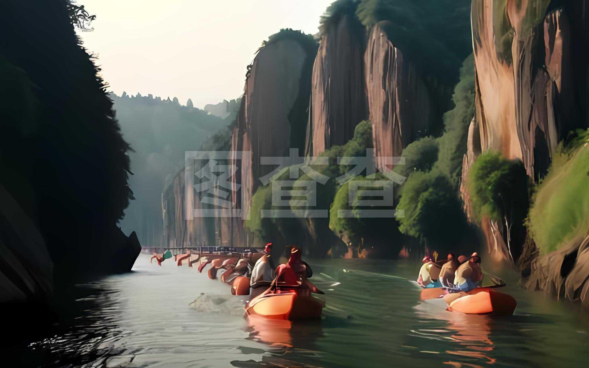 武汉周边旅游景点简笔画